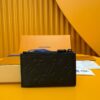 Louis Vuitton coin purse leather Black full pattern men's - 图片 9