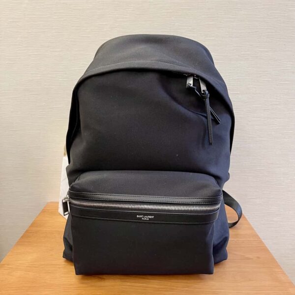 YSL city backpack in matte leather