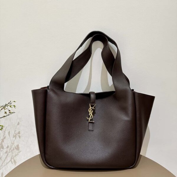 YSL le 5 à 7 bea in grained leather