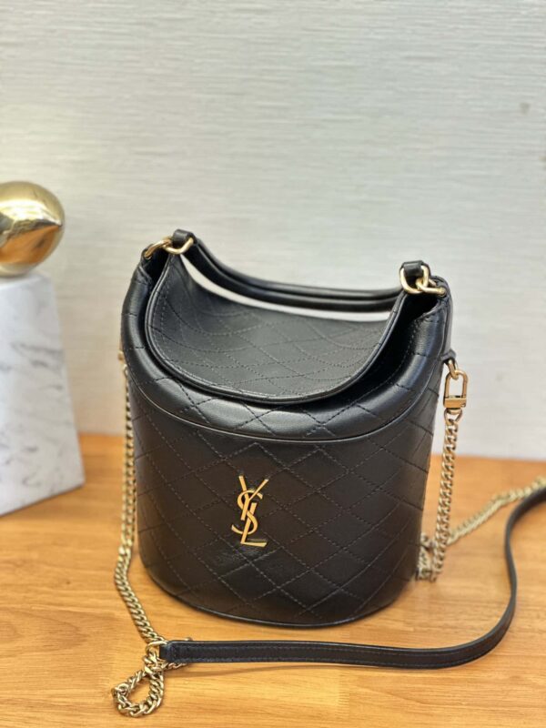 YSL gaby bucket bag in lambskin