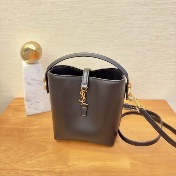 YSL le 37 mini in shiny leather