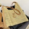 YSL oxalis bag in raffia macramé - 图片 3