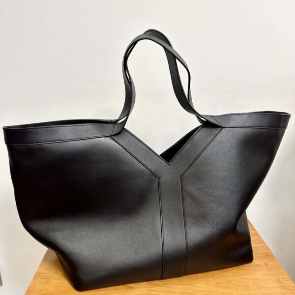 YSL y tote in canvas and leather