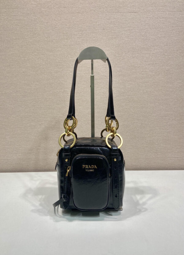 Prada Dangle leather top-handle mini-bag