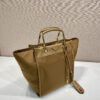 Prada Medium Re-Nylon and leather tote bag - 图片 3