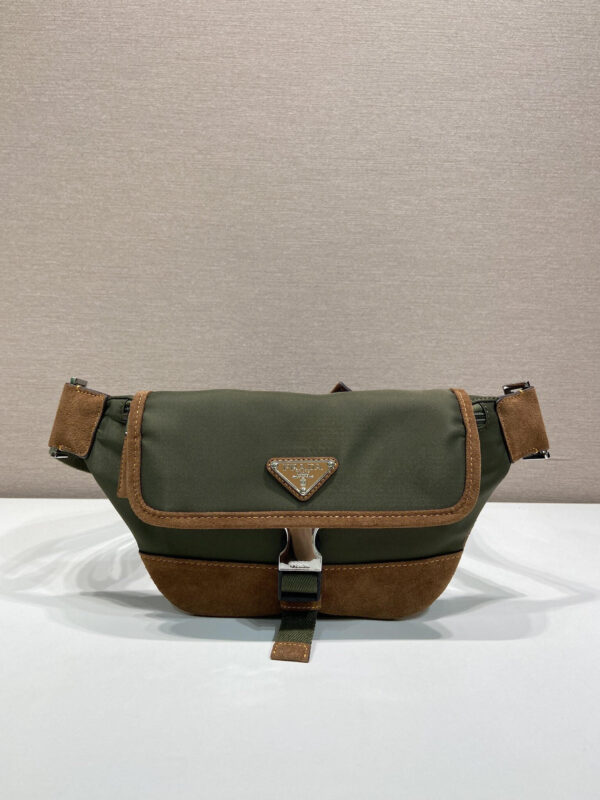 Prada Re-Nylon and suede belt bag