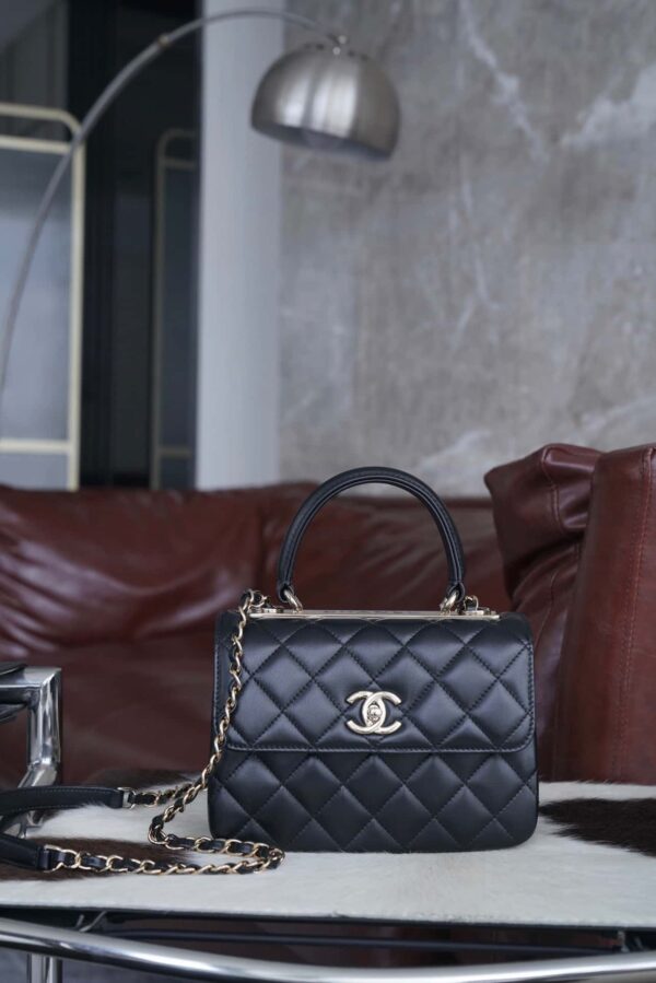 CHANEL Mini Flap Bag with Top Handle