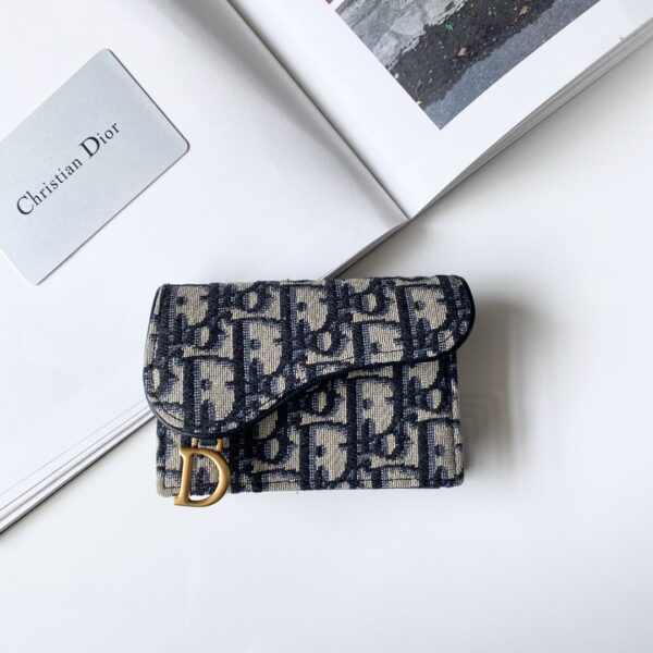 DIOR Saddle Bloom Card Holder