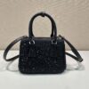 Prada Galleria satin mini-bag with crystals - 图片 5