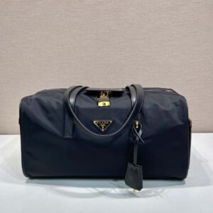 Prada Large Re-Nylon top-handle bag with padlock