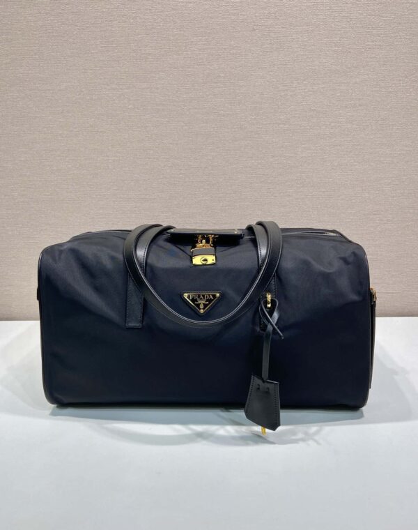 Prada Large Re-Nylon top-handle bag with padlock