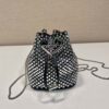 Prada Embellished satin mini-pouch - 图片 3